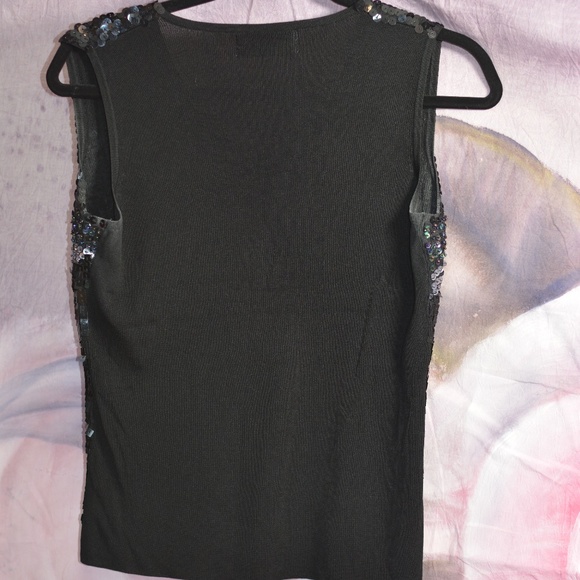 Multi Coloured Sequinned / Beaded Top SZ L - Picture 5 of 5